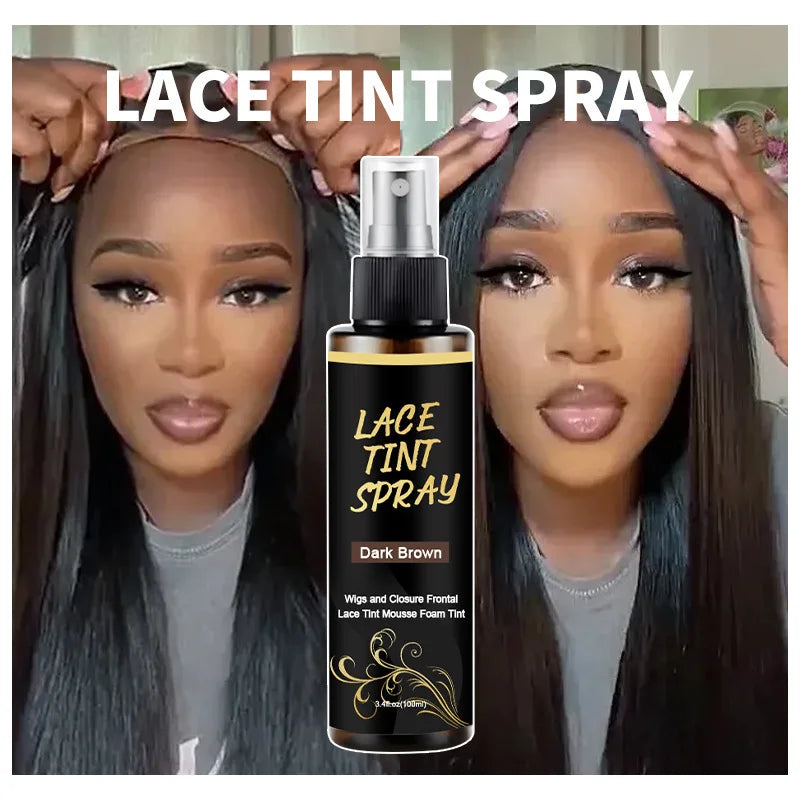 100ml Wig Lace Spray, Dyed Wig Care Spray long-lasting easy to apply  natural effect for Wigs Glueless for Women and Men
