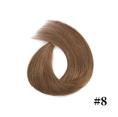 Human Hair Extension For Women Tape IN Hair Extensions Bonded Hairpieces Capsules Microlink Capsules Natural Straight Hair 20PCS