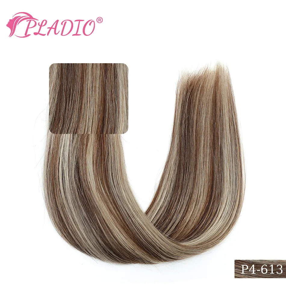 Clip in Hair Extensions Human Hair  Straight Hairpiece 100% Real Brazilian Remy Natural Human Hair 14"-28" Clip On 80G-140G