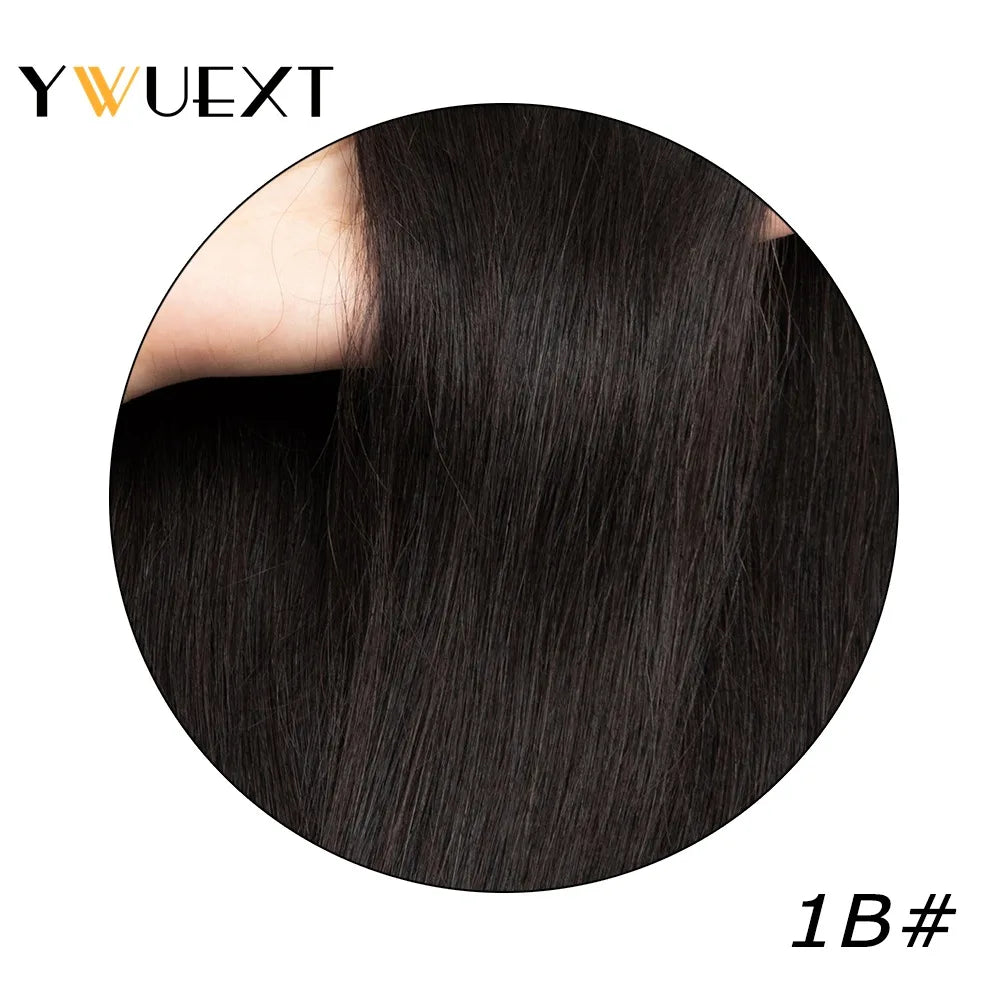 Human Hair Ponytail Extensions Straight 14-22 inches Natural Machine Remy Wrap Clip In Hair Extension 40g-60g/pack for Women