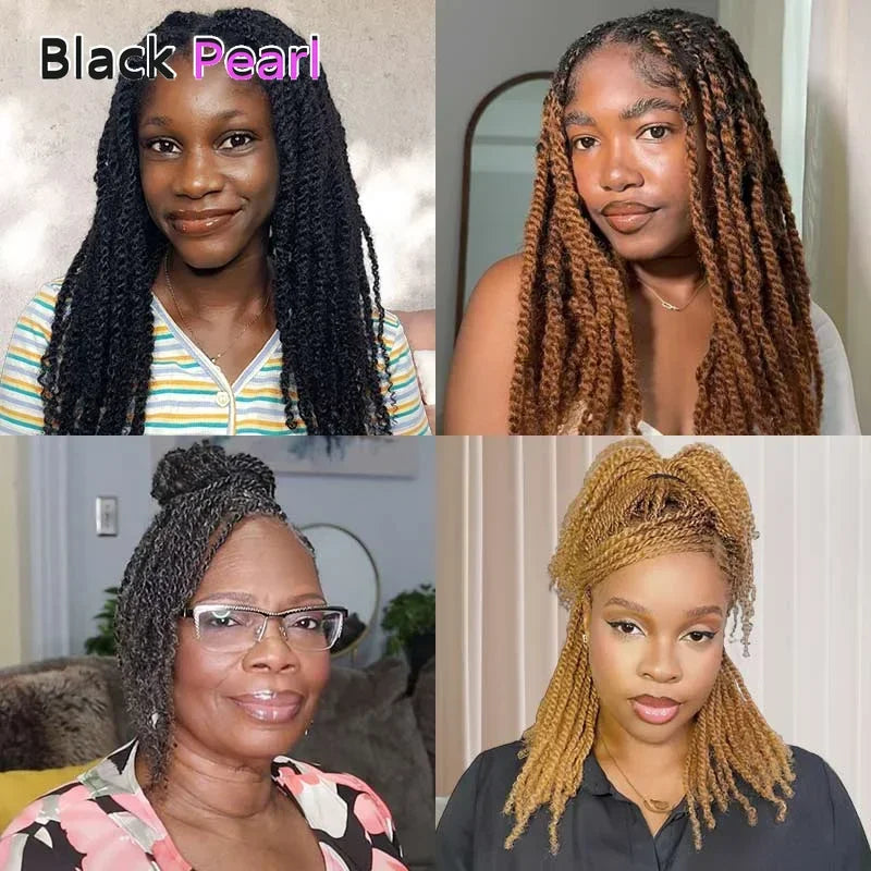 Salt Grey Afro Kinky Bulk Human Hair Extensions Natural Black/Brown/Grey - Lightweight for Braiding, Styling & Everyday Wear