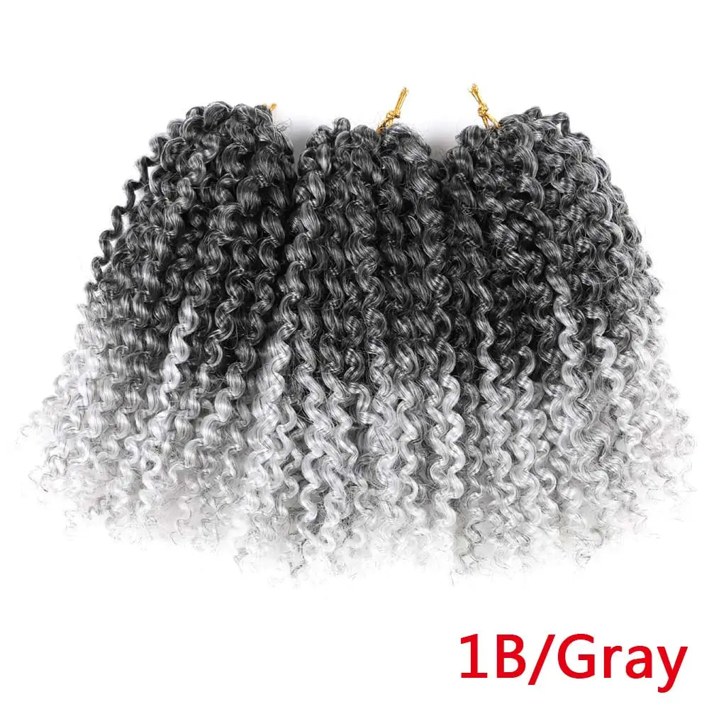 Synthetic Marly Bob Hair Extensions Ombre Marly Jerry Curl Jamaican Bounce Crochet Hair Afro Kinky Curly Crochet Braids