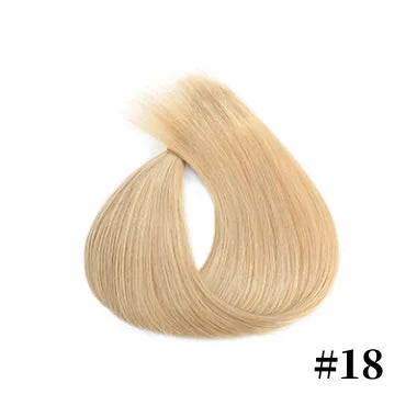 Human Hair Extension For Women Tape IN Hair Extensions Bonded Hairpieces Capsules Microlink Capsules Natural Straight Hair 20PCS