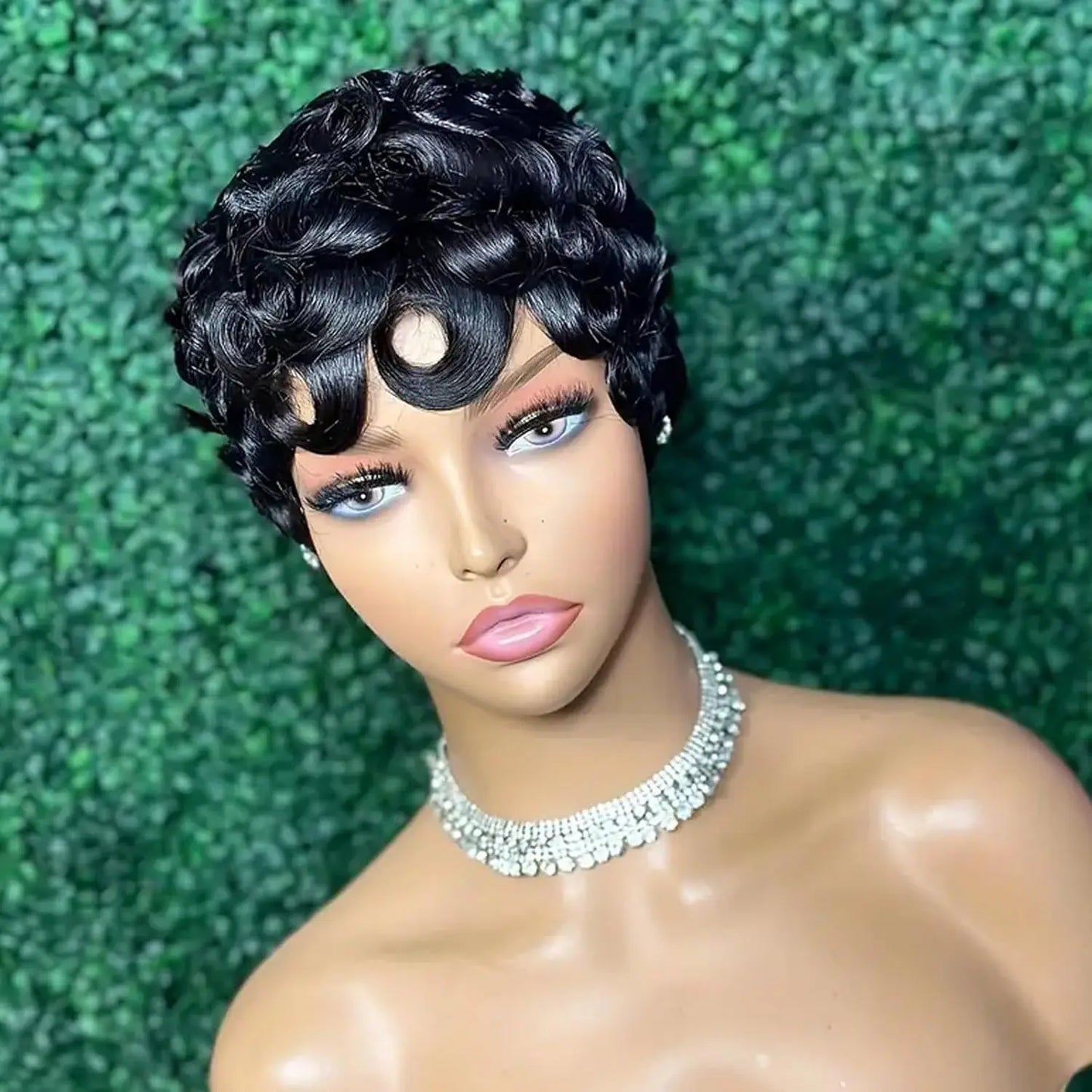 Pixie Cut Wig  Afro Kinky Curly Wig  Bob Wig Human Hair Short Wigs Human Hair Machine Cheveux Remy Hair  Cheveux Naturel Court