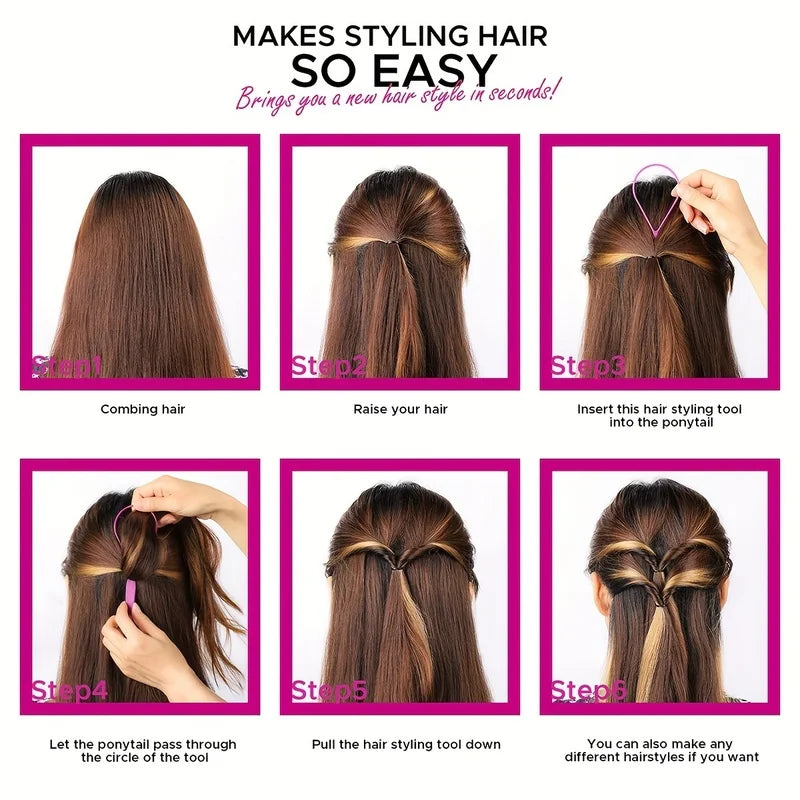 7-Piece Hair Styling Tools Suit, Suitable for Curly/Normal Hair