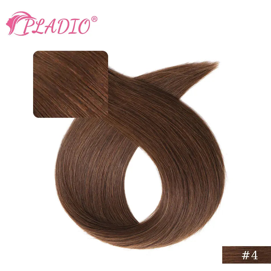 Clip in Hair Extensions Human Hair  Straight Hairpiece 100% Real Brazilian Remy Natural Human Hair 14"-28" Clip On 80G-140G