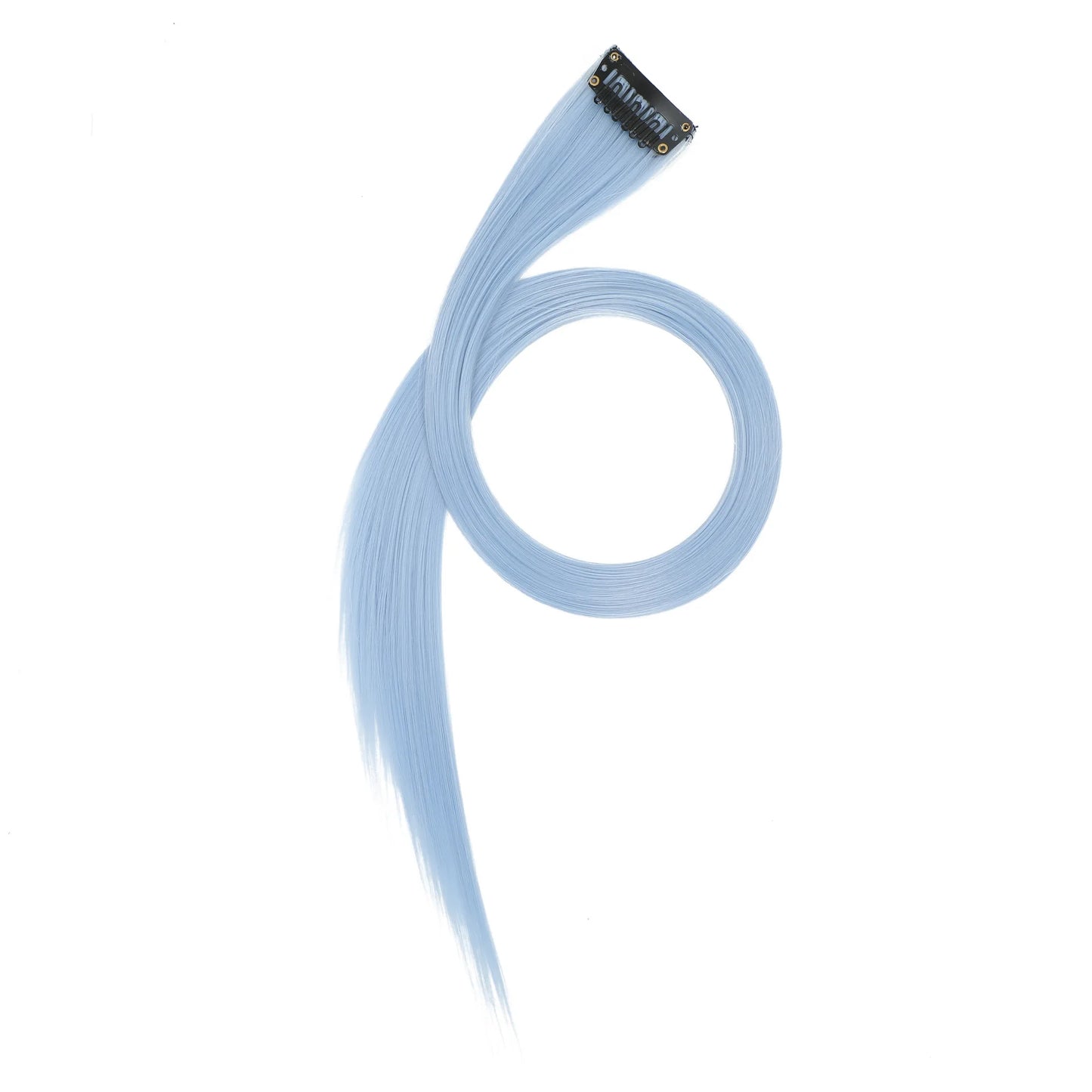 Colored Clip in Hair Extensions 22 Inch Straight Syntactic Pink Color Hairpiece Rainbow Party Highlights for Women Girls Kids