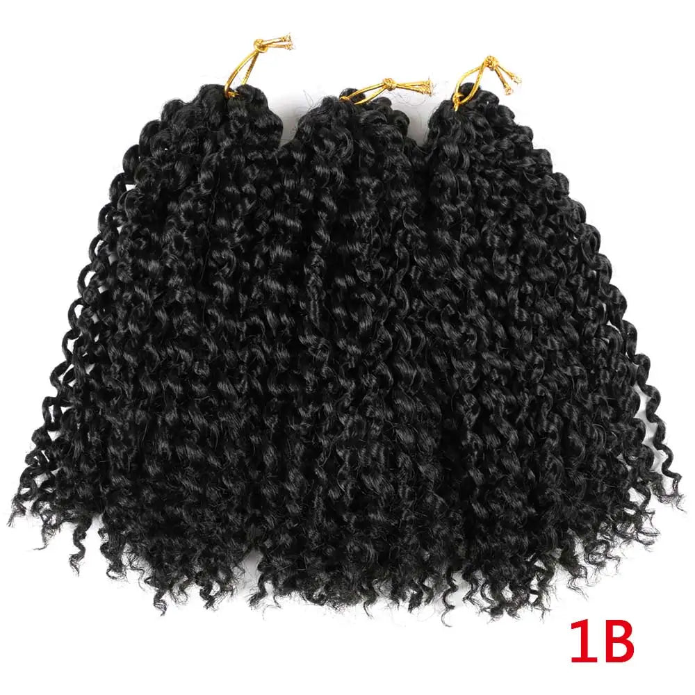 Synthetic Marly Bob Hair Extensions Ombre Marly Jerry Curl Jamaican Bounce Crochet Hair Afro Kinky Curly Crochet Braids