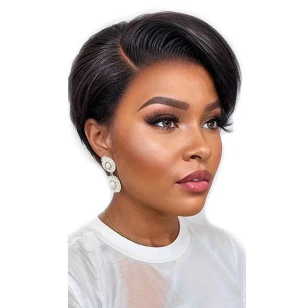 Pixie Cut Wig Human Hair Short Bob Lace Wigs Straight Human Hair Lace Front Wigs Natural Fashion 13x4x1 T lace Wigs for Women