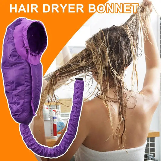 Hair Dryer Bonnet Hooded Hair Styling Blow Dryer Bonnet Dryer Hat Attachment For Long Hair Curly Hair Braids And High-Volume