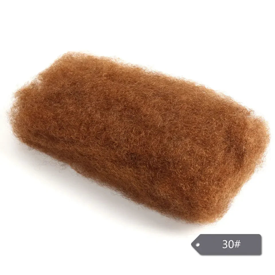 Salt Grey Afro Kinky Bulk Human Hair Extensions Natural Black/Brown/Grey - Lightweight for Braiding, Styling & Everyday Wear