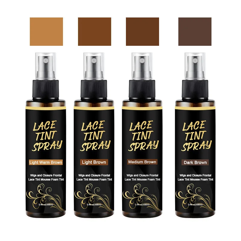 100ml Wig Lace Spray, Dyed Wig Care Spray long-lasting easy to apply  natural effect for Wigs Glueless for Women and Men