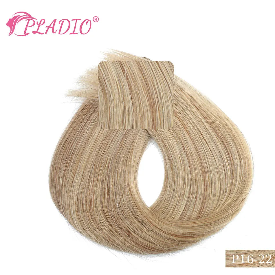 Clip in Hair Extensions Human Hair  Straight Hairpiece 100% Real Brazilian Remy Natural Human Hair 14"-28" Clip On 80G-140G