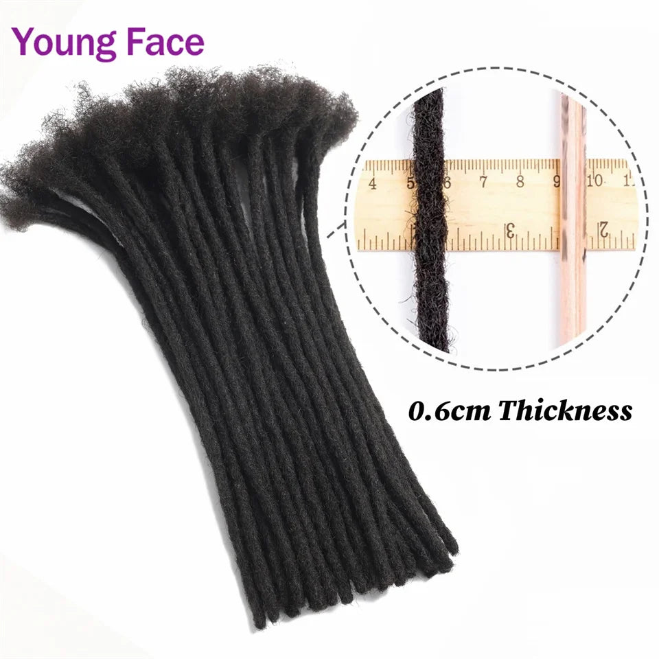 Permanent Loc Extensions Dreadlock Extensions. Real Human Hair. 40 Strands 8-30 Inch Brazilian.