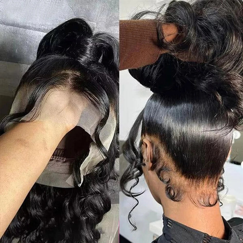 360 Full Lace Frontal Human Hair Wig Body Wave 4x4 Glueless Wigs Human Hair Pre Plucked 13x6 HD Lace Front Wigs For Woman