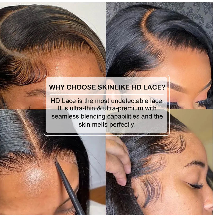 250% Density 100 Human Hair Wig 13x6 Real HD Lace Front Human Hair Glueless Wigs Preplucked Princess Woman Wigs Ready To Wear