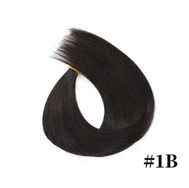 Human Hair Extensions 1.2cm Keratin Natural Straight Hair Extension I Tip Hair Pre Bonded Stick Tip Micro Ring Beans Women Hair