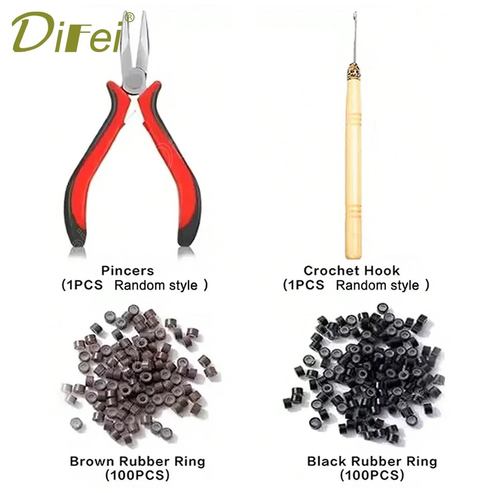 Synthetic Wig Extensions for Women 10 Strands/Pack Colorful Feather Hair Extensions Wig Accessories Suitable for Daily Wear