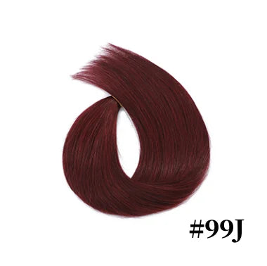 Human Hair Extension For Women Tape IN Hair Extensions Bonded Hairpieces Capsules Microlink Capsules Natural Straight Hair 20PCS
