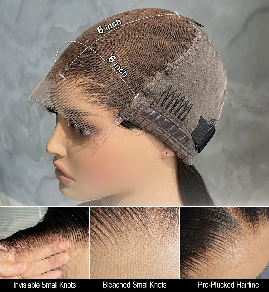 250% Density 100 Human Hair Wig 13x6 Real HD Lace Front Human Hair Glueless Wigs Preplucked Princess Woman Wigs Ready To Wear