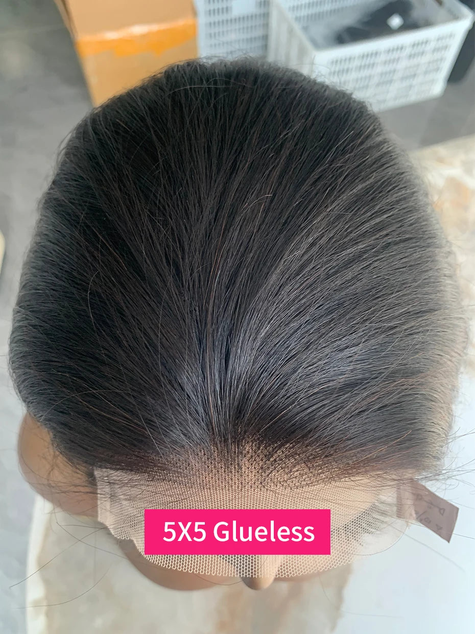 2x6 5x5 Glueless Wig Human Hair Ready to Wear and Go Lace Closure Wigs Vietnamese Bone Straight 250% 300% 13x6 Lace Front Wigs