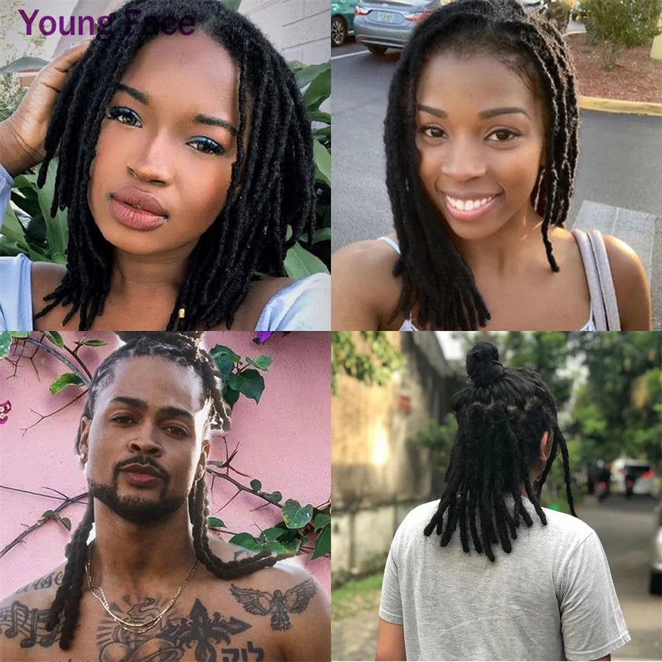 Permanent Loc Extensions Dreadlock Extensions. Real Human Hair. 40 Strands 8-30 Inch Brazilian.