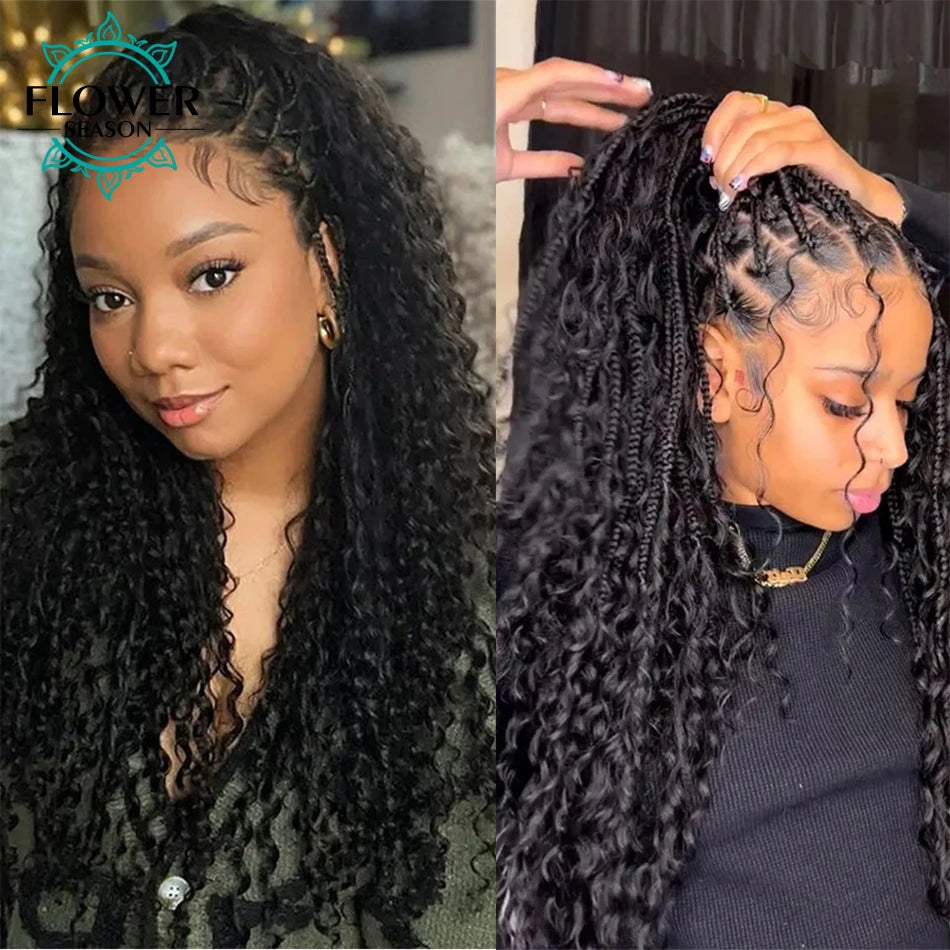 Burmese Boho Braids, Double Drawn Curly Hair Bulk -3Bundles