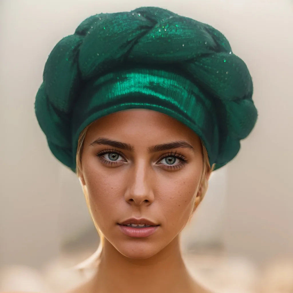 Women for african dresses Party Headwear Accessories Bronzing Fabric lady Headbands Elastic Braids Fashion Bandage Bandana