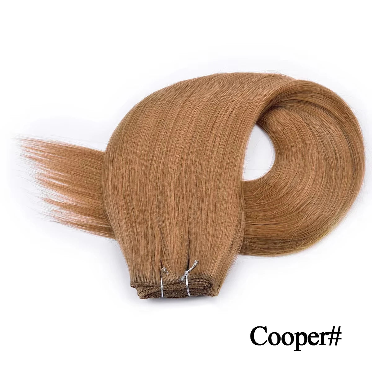 Straight Hair Extensions Synthetic Smooth Ombre Hair Weaving 26 inches brown Synthetic Straight Hair Bundles Full To End