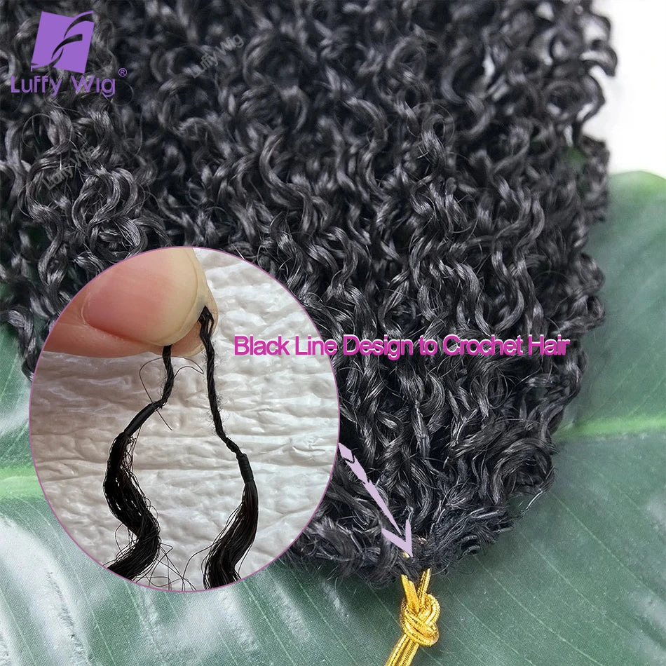 Afro Kinky Curly Human Hair Crochet Braids Extensions Real Mongolian Remy Human Hair Feather Bundles For Braiding 3C 4A Curly