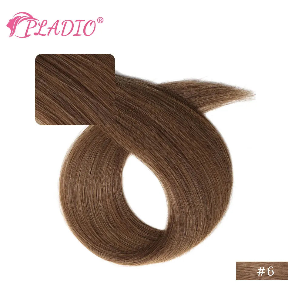 Clip in Hair Extensions Human Hair  Straight Hairpiece 100% Real Brazilian Remy Natural Human Hair 14"-28" Clip On 80G-140G
