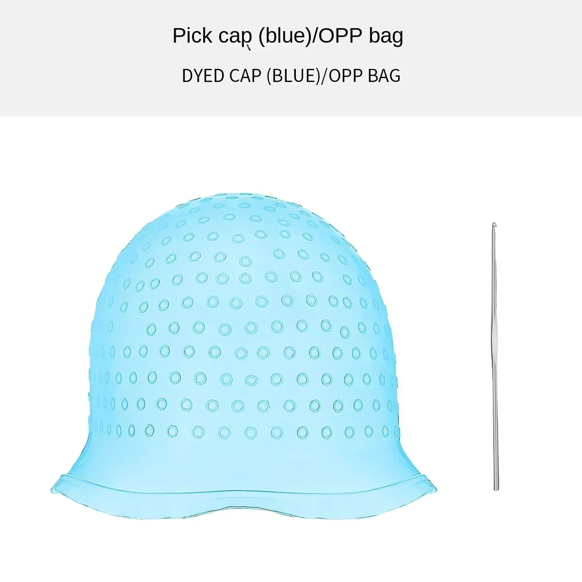 Hairdressing Hair Dyeing Caps With Metal Hooks Professional Barber Silicone Hair Coloring Cap Barbershop Salon Styling Tools