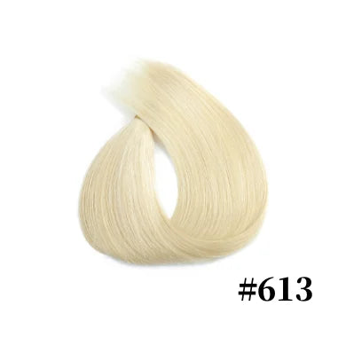 Human Hair Extension For Women Tape IN Hair Extensions Bonded Hairpieces Capsules Microlink Capsules Natural Straight Hair 20PCS